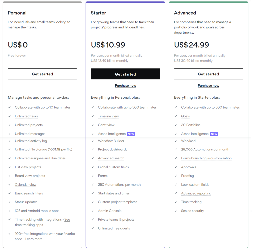 asana-pricing